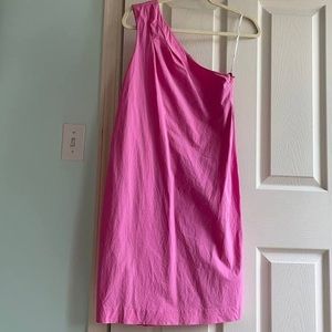 100% Silk Vince one shoulder dress